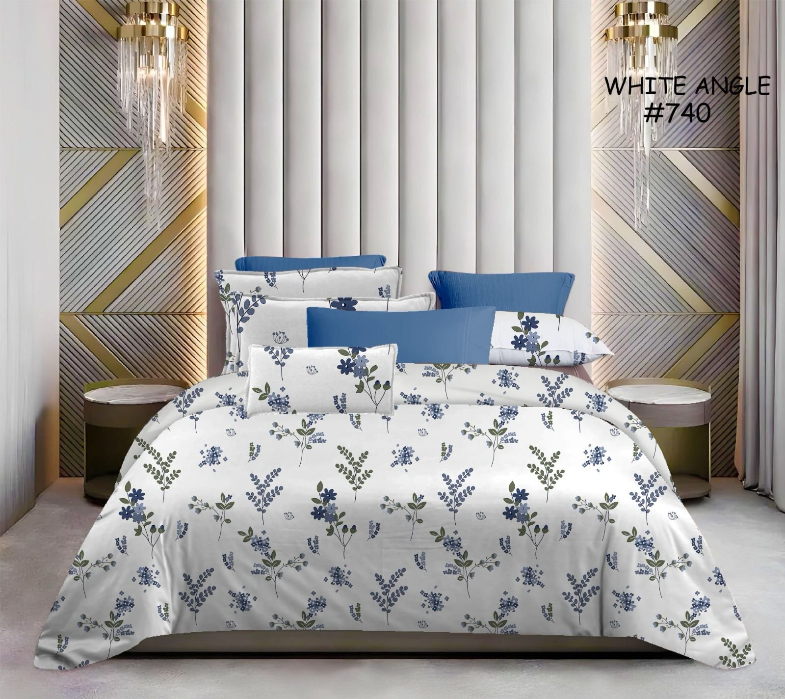 White Angel Garden Rose Bedsheet